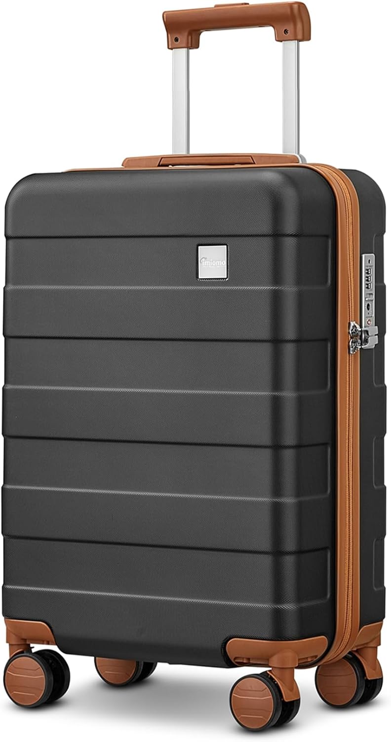imiomo-Carry-on-Luggage-20-IN-Carry-on-Suitcase-with-Spinner-Wheels-Hardside-3PCS-Set-Lightweight-Rolling-Travel-Luggage-with-TSA-Lock-20-Black